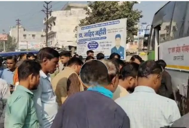 रोडवेज बस से कुचलकर वृद्ध की मौत, मौके पर पहुंची सीओ